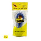 CABO 3+3 REFORÇADO AZUL 2M FBG-915